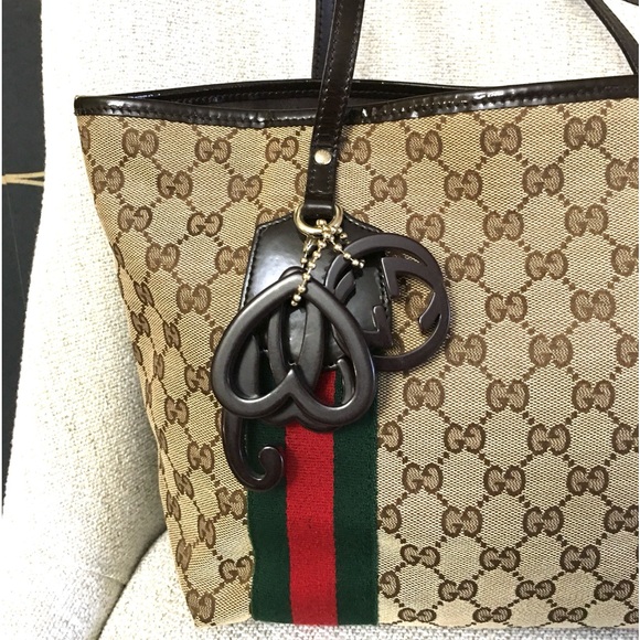 Authentic Gucci Sherry Line tote bag brown monogram canvas - Picture 4 of 16